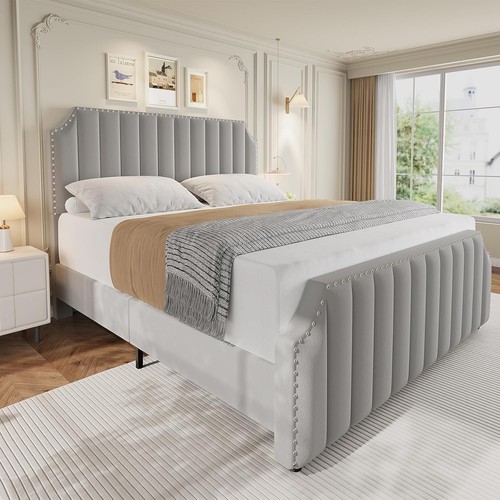 Queen size velvet - queen, frame