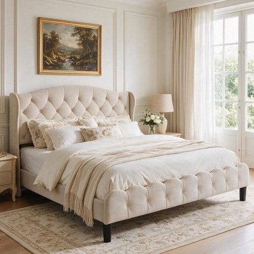 King size velvet - size, bed