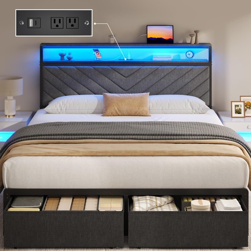 Queen bed frame - frame, with